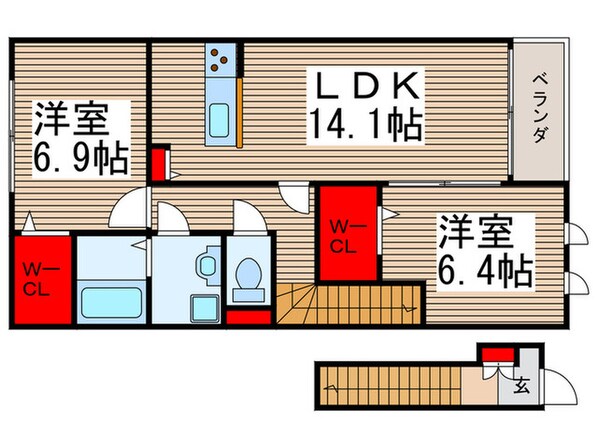 シャルマンフラットリヴァ－Ⅲの物件間取画像